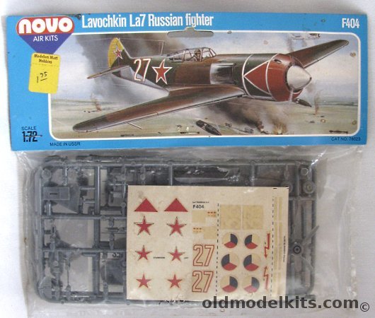 Novo 1/72 Lavochkin La-7 / S-97 - USSR or Czech - (Ex-Frog) - Bagged, F404 plastic model kit